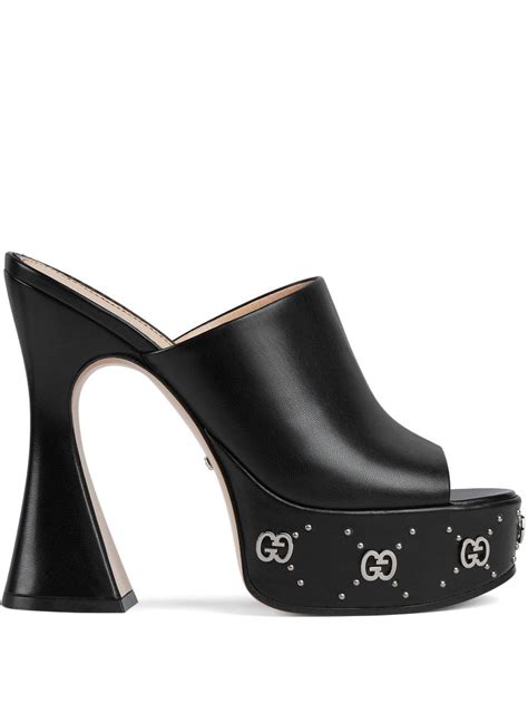 gucci platform heel|Gucci platform clogs.